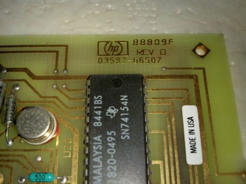 03582-66507 board for HP 3582A Spectrum Analyzer