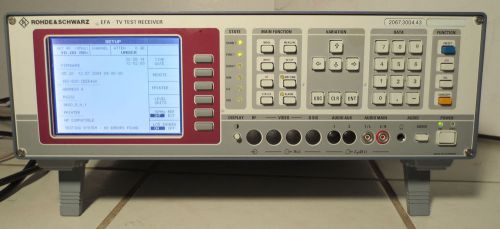 Rohde and schwarz efa tv television test receiver 2067.3004.43, b3,b10,b11,b12 for sale