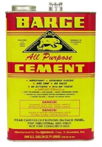 1 gallon barge  cement glue adhesive shoe repair  rubber glass wood tile for sale
