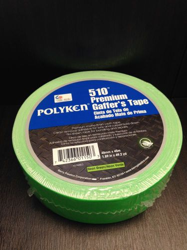 Polyken 510 gaffers tape 2 inch - neon green for sale