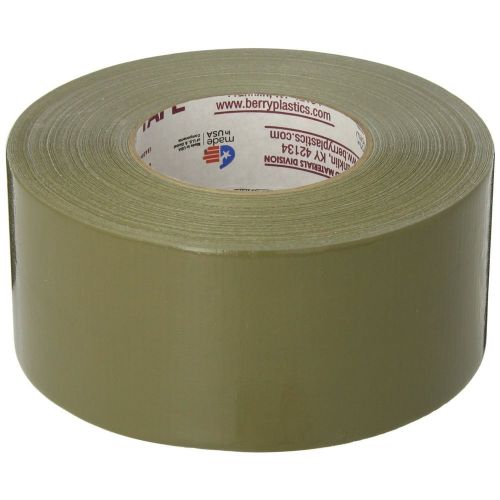 Lot of 16 rolls nashua 398 duct tape,72mm x 55m,11 mil color olive drab for sale