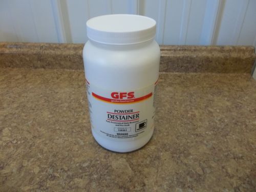 GFS POWDER DESTAINER STAIN SCALE REMOVER COFFEE POT MAKER CLEANER DISHWARE NEW