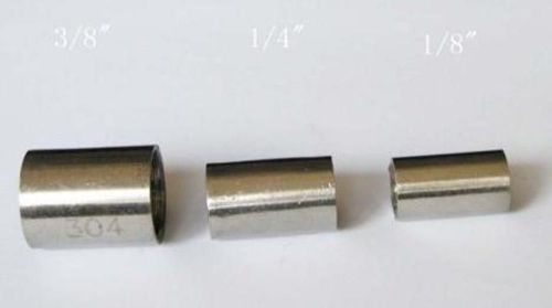 5pcs 304 stainless steel 1/4&#034; full coupling new for sale