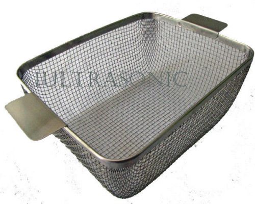 Ultrasonic cleaning basket 11 x 8-3/4 x 4-1/2 ss for crest 950h 2.5 gal cp28m for sale