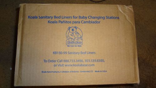 New sanitary liners for koala kare baby changing stations, 500 liners kb150-99 for sale