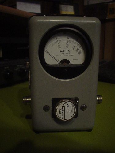 Bird Wattmeter  Model 43  Like  new   with  50Watt  400-1000 Mhz Slug