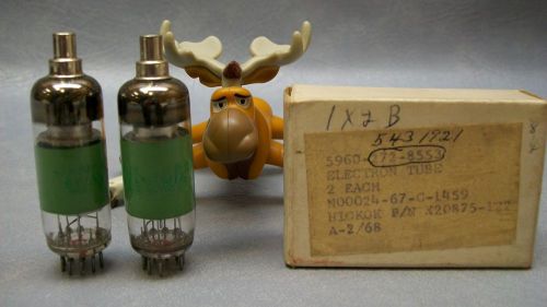 1x2b vacuum tube sylvania matched pair military grade for sale