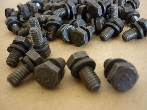 Automotive screw cap 5/16-18 x 5/8&#034; long bolt assembly washer hex head (100) for sale
