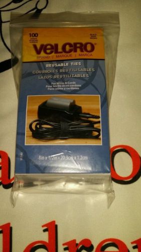 velcro reusable cable black ties