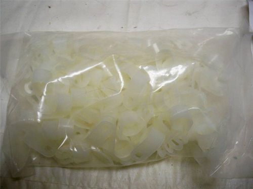 100+ wire harness clamps-1/2&#034; single hole-white plastic-free domestic shipping for sale