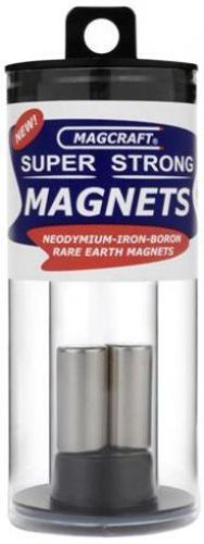 Magcraft NSN0656 1/2-Inch by 1-Inch Rare Earth Rod Magnets  2-Count
