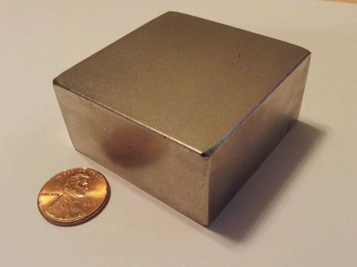 Huge NEODYMIUM block MAGNET! N52 grade rare earth magnet. New SUPER magnet!