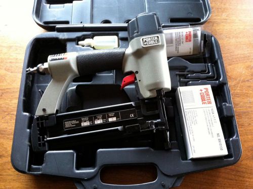 Porter cable 18 gauge 3/4&#034;-2&#034; air brad nailer model bn 200a in black case nails for sale