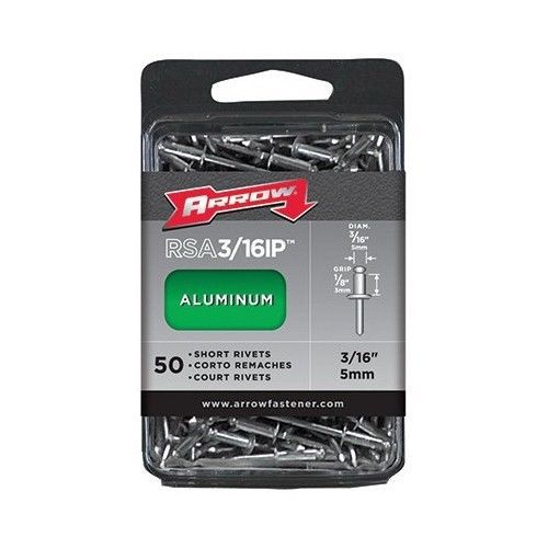 Arrow fastener rsa3/16ip short aluminum rivet 3/16&#034; for sale