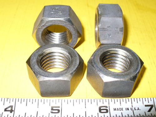Titanium hex nut 3/4&#034; x 10 fastener  &gt;&gt; new &lt;&lt; 4 pcs. for sale