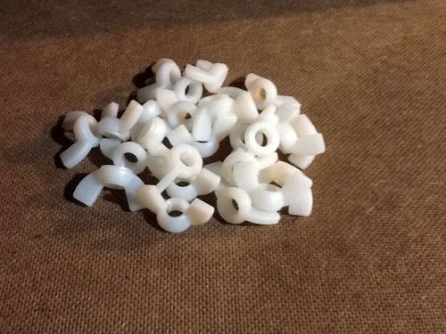 3/8-16 nylon wing nut - (36 pcs) industrial grade natural for sale