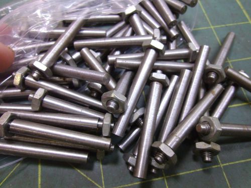 Threaded taper dowel pins #3 x 1 1/2&#034; large end 0.217 10-32 thrds qty 35 #52177 for sale