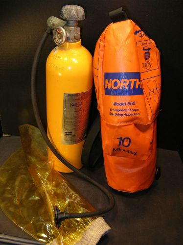 NORTH Model 850 AIR TANK 10 MINUTE EMERGENCY EXCAPE BREATHING APPARATUS