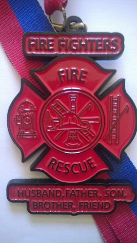 Fire Fighter medallion Red