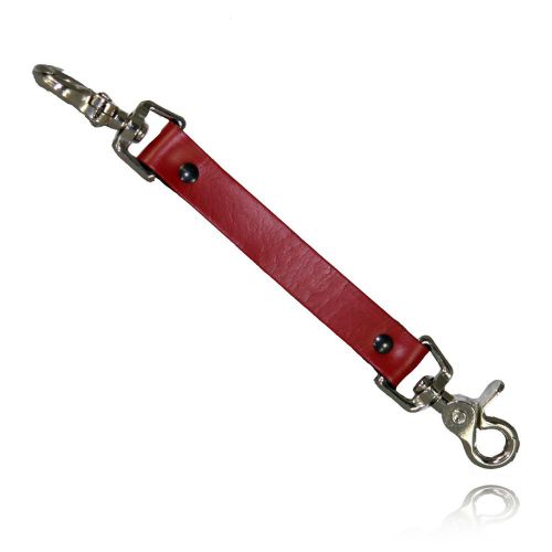 Boston leather 5425 anti-sway strap, red, silver hardware, **new** for sale