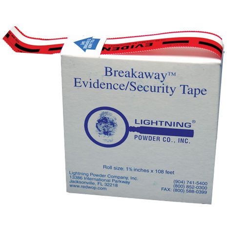 Armor Forensics 768897 Lightning Powder 1 3/8&#034;x108&#034; Roll Breakaway Evidence Tape