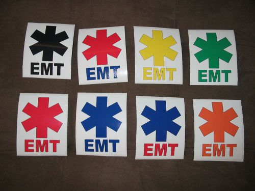 Emt multi color decal lot huge sticker 4 fire ambulance blue wholesale fireman for sale