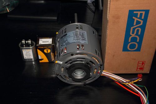 Fasco Model D701 electric motor with Titan Pro 370 10 MFD capacitor included