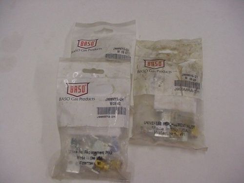 NEW IN PACKAGE LOT OF 3 BASO UNIVERSAL REPLACEMENT PILOT J999MYA-2H &amp; J999MHA-2H