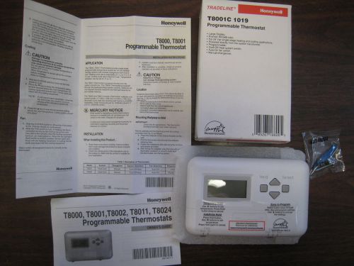 Honeywell t8001c 1019 programmable thermostat new  free shipping for sale