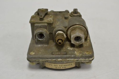 Bailey 5316500-2 air booster 3-15psi 1/8 in npt pneumatic relay b216415 for sale