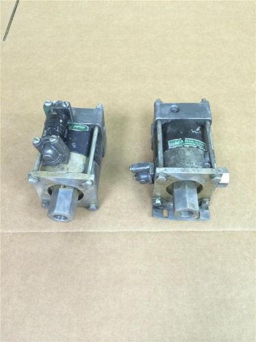 Industrial haskel  pneumatic hydraulic pump motor 2pc lot 297-1102 m1099-255 for sale