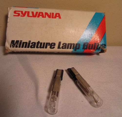 Box Of 2 Sylvania 24E 24V .035 Amp Slide Base Miniature Light Bulb Lamps
