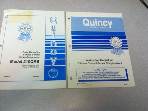 Parts &amp; Instruction Manual For Quincy Climate Control Series Compressors