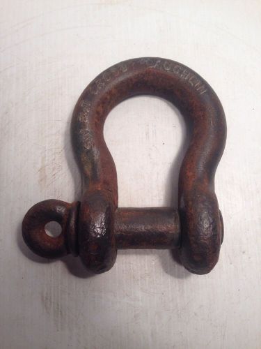 CROSBY 8.5 / 8 1/2 TON TN SHACKLE / CLEVIS 1&#034; PIN, 1 3/4&#034; OPENING