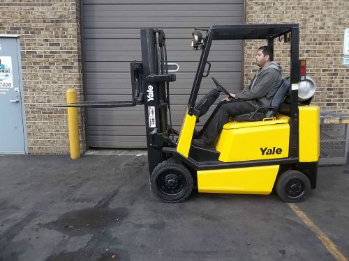 Forklift (17776) 2000 yale glc050rgnuae088, 5000lbs capacity, side shifter for sale