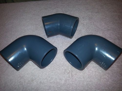2 spears schedule 80 sch pvc 1-1/2&#034; 90 elbows &amp; (1) 45 made in usa d2467 806-015 for sale