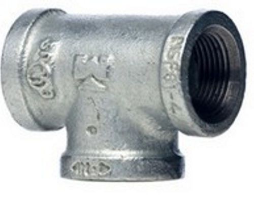 Lot of 2- mueller proline 1/2-in x 1/2-in x 3/8-in dia galvanized tee fittings for sale