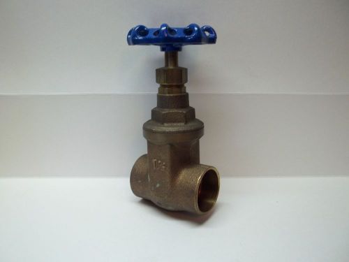 American 1 1/2&#034; gate valve figure 3s bronze sweat ends for sale