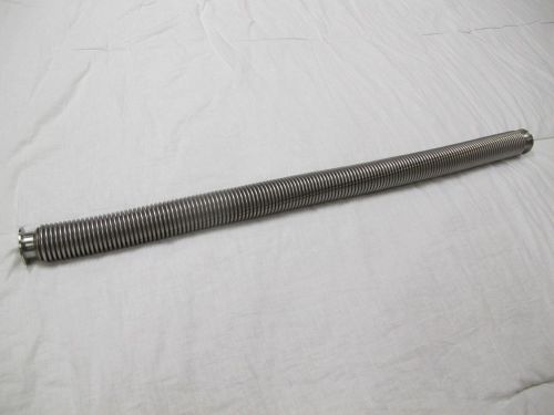 VACUUM STAINLESS STEEL FLEXIBLE BELLOW HOSE KF-40, NW40, 39&#034; LENGTH