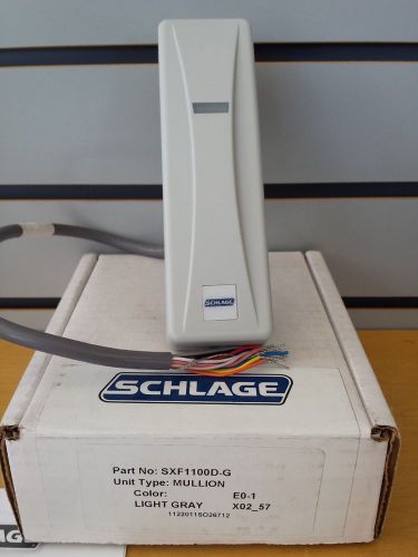 Schlage sxf1100d-g multi-technology mullion proximity reader light gray for sale