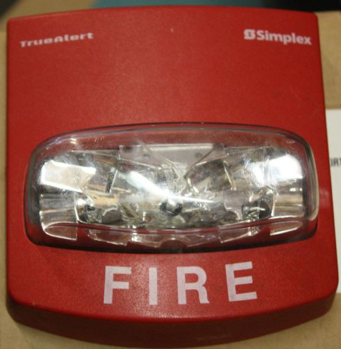 Simplex True Alert Visual Fire Alarm Wall Mount Multi Flash Strobe Red 4906-9101