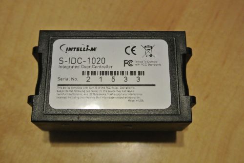 INTELLI-M S-IDC-1020 INTEGRATED DOOR CONTROLLER