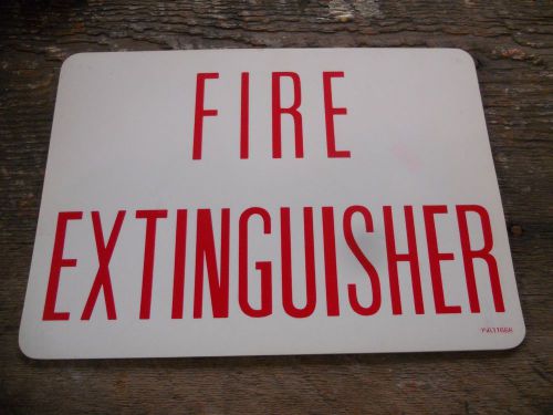 ** 5 New Old Stock &#034; Fire Extinguisher &#034; 10&#034; x 7&#034; Vinyl Safety Sign ** L@@K!