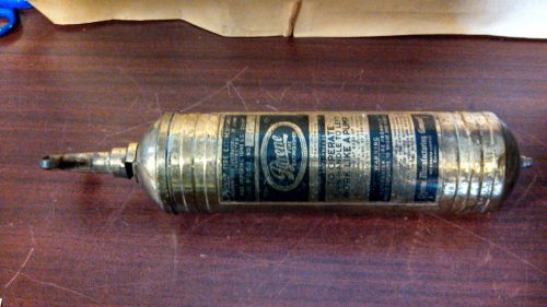 Nice vintage pyrene brass fire extinguisher b-2 c-2, warranty for sale