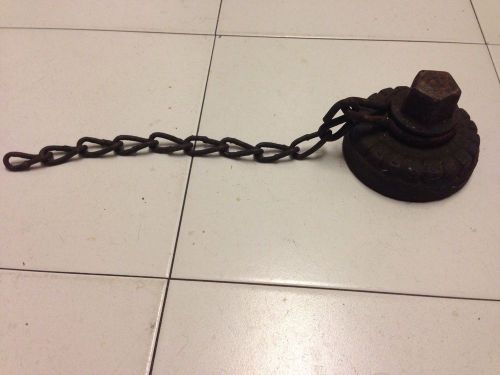 Original authentic nyc fire hydrant cap, smaller cap  with chain for sale