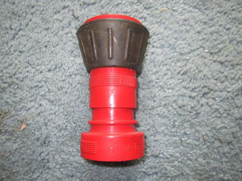 Wilco Adjustable Spray Fire Hose Nozzle Red Plastic HN-4-L With Rubber