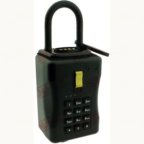 Nu-set electronic key storage lockbox, combination lock box w/ access log for sale