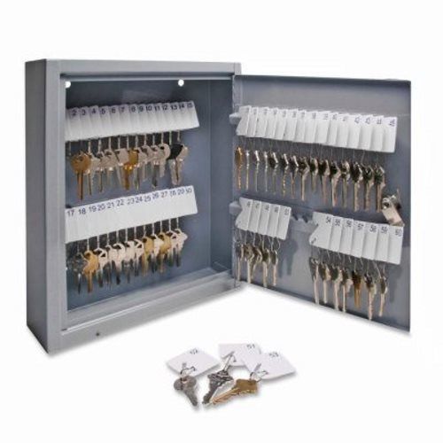 Sparco secure key cabinet, key lock, 10&#034;x3&#034;x12&#034;, 60 keys, gy (spr15602) for sale