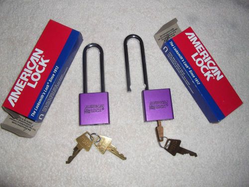 American lock, no. a1207kaprp keyed alike solid aluminum padlocks, 3&#039;&#039; shackle for sale