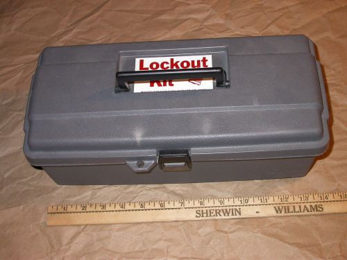 Brady signmark division catalog # 65290 lockout toolbox and components for sale